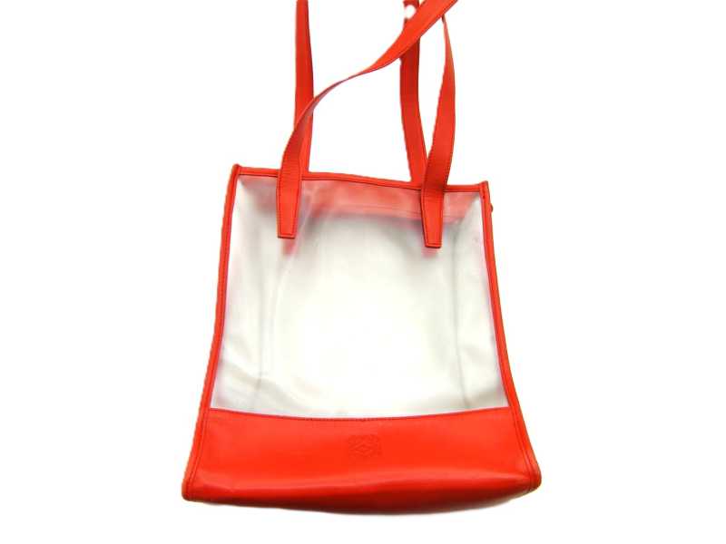 ロエベ買取 ビニール レザー アナグラム トートバッグ